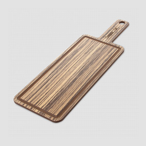 Доска композитная с желобом для сервировки и подачи, 36х12см, зебрано натуральный, серия ProFashion, ComposeEat, Россия, Сервировочные доски COMPOSE EAT