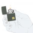 Зажигалка бензиновая Four Leaf Clover Green Matte, ZIPPO, США_00824780043326639887.jpg