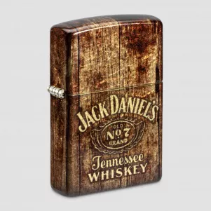 Зажигалка бензиновая Jack Daniel's 540 Tumbled Brass, ZIPPO, США, Зажигалки