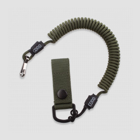 Тренчик страховочный из паракорда с креплением на ремень и карабином olive, CORD, Россия, Аксессуары