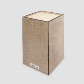 Подставка универсальная для кухонных ножей, 12х12х24 см, порфир кремовый, композитный материал, серия Fashion, ComposeEat, Россия, Подставки для ножей COMPOSE EAT