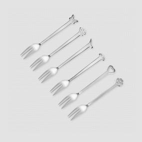 Набор десертных вилок, 6 штук, серия Evento, THE LUXURY ART MEPRA, Италия, THE LUXURY ART MEPRA (Италия)