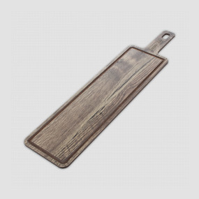 Доска композитная с желобом для сервировки и подачи, 49х12см, дуб мореный, серия ProFashion, ComposeEat, Россия, Сервировочные доски COMPOSE EAT