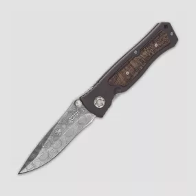 Нож складной Leopard Damascus II, 9,6 см, BOKER, Германия, Ножи из дамасской стали