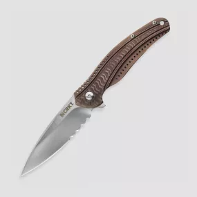 Нож складной Ripple Combo Edge Bronze, 8 см, CRKT, США, Акции