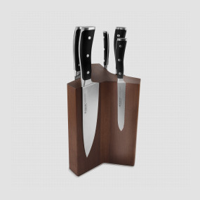 Набор из 6-ти кухонных ножей на подставке из бука, серия Classic Ikon, WUESTHOF, Золинген, Германия, 