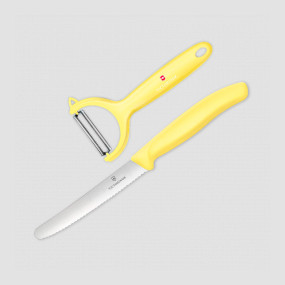 Набор из овощечистки и столового ножа Swiss Classic Trend Colors, VICTORINOX, Швейцария, Наборы нож + овощечистка