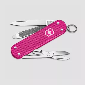 Нож швейцарский складной Classic Alox Flamingo Party, 5 функций, 4 см, VICTORINOX, Швейцария, Швейцарский нож