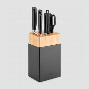Набор из 4-х кухонных ножей, ножниц и мусата в подставке, серия All Star, ZWILLING J.A. HENCKELS, Германия, Наборы ножей 6 предметов