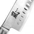 Нож кухонный Сантоку 16,5 см, с углублениями на лезвии, Santoku, дамасская сталь, серия Ran, YAXELL, Япония_00796990062390131152.jpg