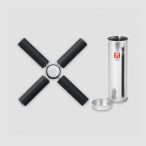 Металлическая подставка под горячее, 22 см, нержавеющая сталь, силикон, черный, ZWILLING J.A. HENCKELS, Германия, 