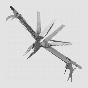 Мультитул Wave, 17 инструментов, материал: нержавеющая сталь, цвет: стальной, чехол - нейлон, LEATHERMAN, США, LEATHERMAN (США)