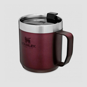 Термокружка с ручкой Classic, объем: 0,35 л, материал: нержавеющая сталь 18/8, цвет: бордовый, STANLEY, США, Термосы
