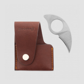 Кардхолдер с ножом, коричневый, SHOKUROFF KNIVES, Россия, SHOKUROFF KNIVES (Россия)