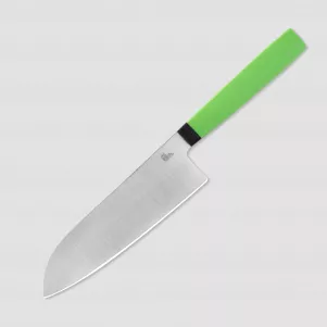 Нож поварской кухонный сантоку SA160, 16 см, сталь N690, Green, OWL KNIFE, Россия, OWL KNIFE (Россия)