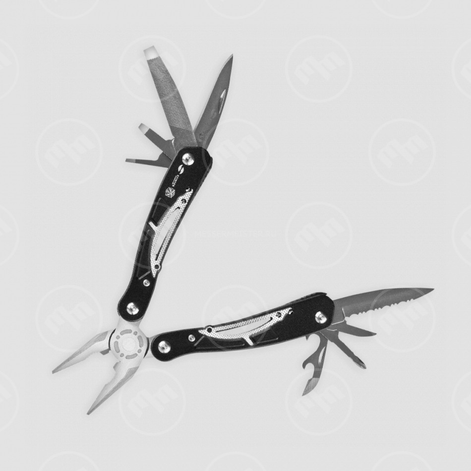 Мультитул, 13 инструментов, цвет черный, STINGER, Россия