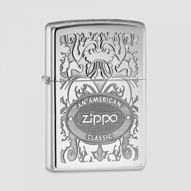 Зажигалка Classic Crown Stamp High Polish Chrome, ZIPPO, США