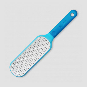 Терка мелкая с ручкой, с контейнером, 27,5 см, голубая, серия Kitchen Tools, TREBONN, Италия, Аксессуары кухонные