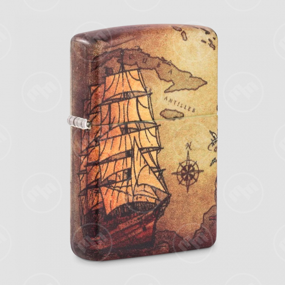 Зажигалка бензиновая Pirate Ship, ZIPPO, США