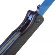 Нож складной для стейка Itto-Ryu Folding Steak, Blue Ti-Coated D2 Tool Steel, Carbon Fiber Handles, HIKARI, Япония_00788560073612933623.jpg