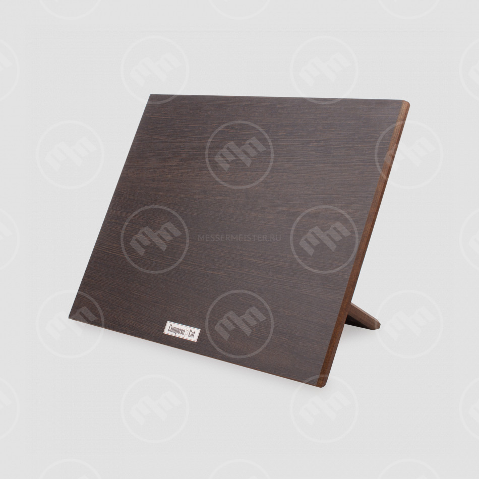 Подставка магнитная для 8 кухонных ножей, 32х26 см, венге, композитный материал, серия Magneto, ComposeEat, Россия