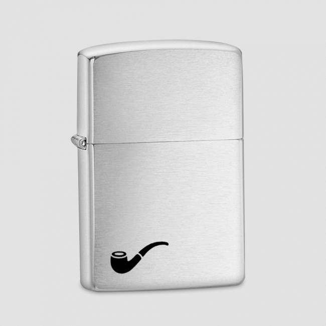 Зажигалка для трубок Pipe Brushed Chrome, ZIPPO, США