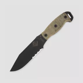 Нож с фиксированным клинком RD-6 Black Micarta, 15,2 см, ONTARIO, США, Фиксированные ножи ONTARIO