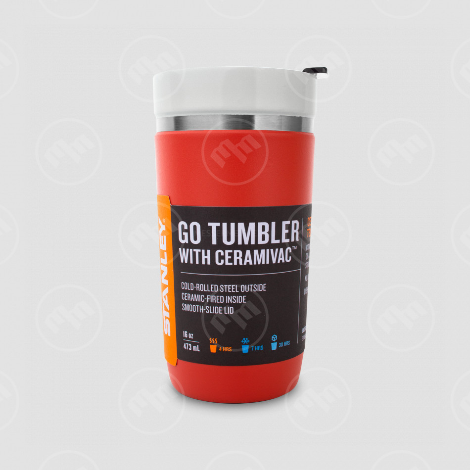 Термокружка Ceramivac, объем: 470 мл, цвет: коралловый, STANLEY, США