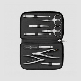 Набор маникюрный в кожаном футляре, цвет чёрный, 9 предметов, Twinox, ZWILLING J.A. HENCKELS, Германия, Маникюрные наборы ZWILLING