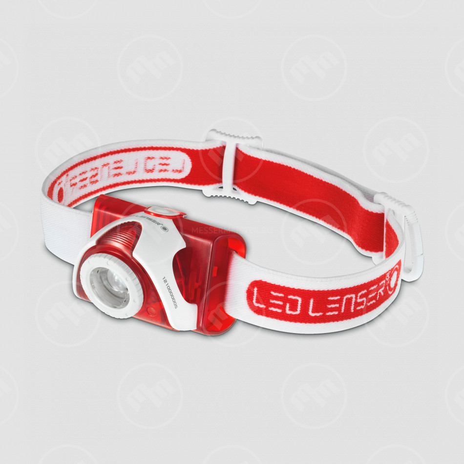 Фонарь налобный, цвет: красный, 6106, LED LENSER, Германия