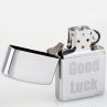 Зажигалка ZIPPO Good Luck, с покрытием Brushed Chrome, латунь/сталь, серебристая, матовая, ZIPPO, США_00781250009406059917.jpg