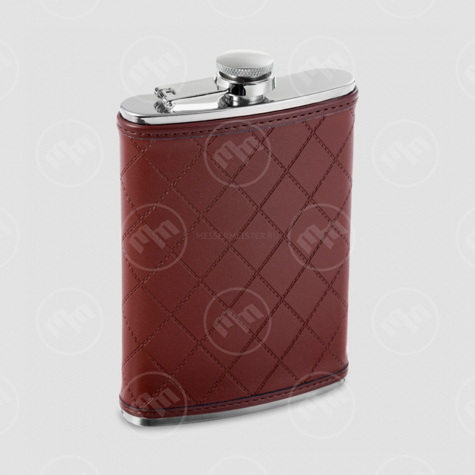 Фляга, 240 мл, сталь, коричневый, S. QUIRE, Италия