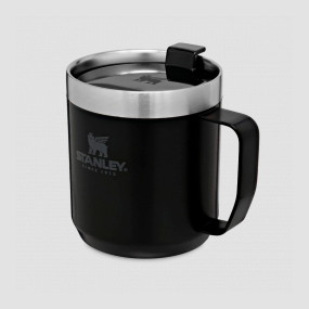 Термокружка с ручкой Classic, объем: 0,35 л, материал: нержавеющая сталь 18/8, цвет: черный, STANLEY, США, Термокружки STANLEY