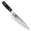 Нож кухонный Шеф 20 см, с углублениями на лезвии, Gyuto, дамасская сталь, серия Ran, YAXELL, Япония_00796990062220402598.jpg