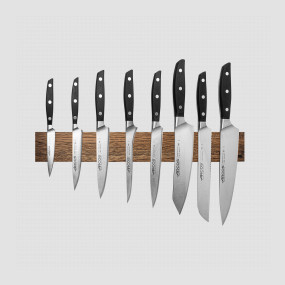 Набор из 8-ми кухонных ножей на магнитном держателе из дуба, серия Manhattan, ARCOS, Испания, Подарочный набор кухонных ножей