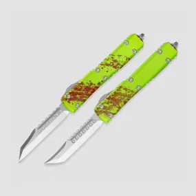 Набор ножей автоматических фронтальных выкидных Ultratech Hellhound + Warhound, 8,7 см, MICROTECH, США, Нож выкидной автоматический