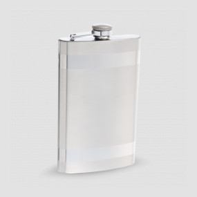 Фляга, 270 мл, сталь, серебристый, S. QUIRE, Италия, S.QUIRE (Италия)