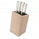Набор из 5-ти кухонных ножей на подставке из бука, серия Ikon Cream White, WUESTHOF, Золинген, Германия