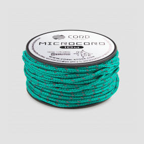 Микрокорд светоотражающий emerald green, 10м, серия Cord Micro, CORD, Россия, Микрокорд CORD