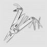 Мультитул Curl, 15 инструментов, цвет стальной, LEATHERMAN, США