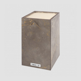 Подставка универсальная для кухонных ножей, 12х12х24 см, мрамор итальянский серый, композитный материал, серия Fashion, ComposeEat, Россия, Подставки для ножей COMPOSE EAT