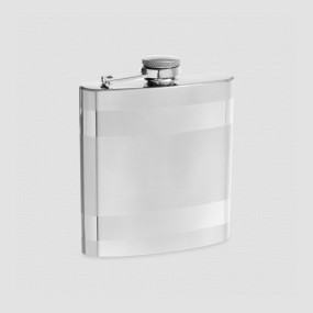 Фляга, 180 мл, сталь, серебристый, S. QUIRE, Италия, S.QUIRE (Италия)