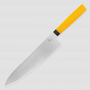 Нож поварской кухонный шеф CH210, 21,5 см, сталь N690, Yellow, OWL KNIFE, Россия, OWL KNIFE (Россия)