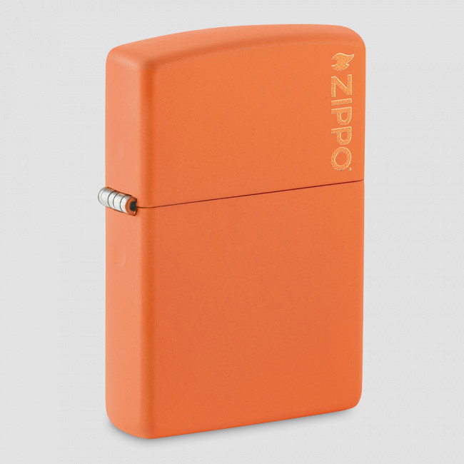 Зажигалка бензиновая Logo Orange Matte, ZIPPO, США