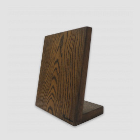 Подставка магнитная для 4-х ножей KS002SSOB, 26 х 20 х 12,5 см, дерево дуб, WOODINHOME, Россия, Подставки для ножей