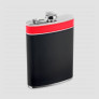 Фляга, 240 мл, сталь, черно-красный, S. QUIRE, Италия