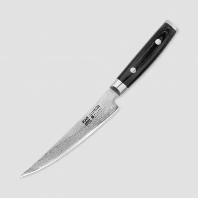 Нож кухонный обвалочный 15 см, Boning, дамасская сталь, серия Ran, YAXELL, Япония, 