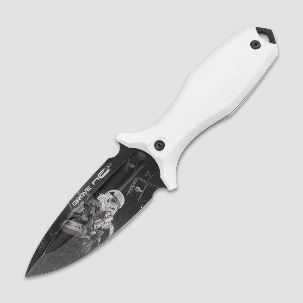 Нож с фиксированным клинком Grave, 8,8 см, N.C. CUSTOM, Россия
