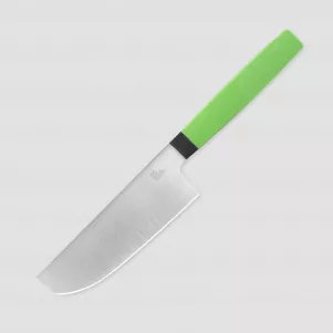 Нож кухонный накири для резки овощей NA110, 11,9 см, сталь N690, Green, OWL KNIFE, Россия, 