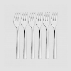 Набор из 6 десертных вилок, 16 см, нержавеющая сталь 18/10, стальной, серия Dinner, ZWILLING J.A. HENCKELS, Германия, Столовые приборы ZWILLING